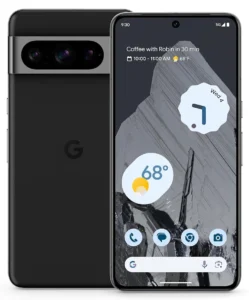 Google Pixel 8 Pro 5G in Obsidian, highlighting its modern aesthetics and impressive specifications.