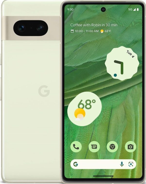 Google Pixel 7 Lemongrass 50MP, 12MP Dual Rear Camera 10.8MP Front Camera Smartphone
