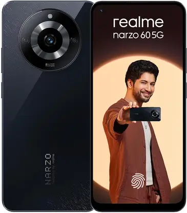 Realme narzo 60 5G Cosmic Black 8GB RAM, 128GB Storage 64MP, 2MP Dual Rear Camera 16MP Front Camera Smartphone Under Rs 20,000