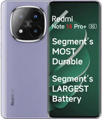 REDMI Note 14 Pro+ 5G Phantom Purple 8MP, 50MP, 50MP Triple Rear camera 20MP Front Camera Mobile Phone Under Rs 30,000